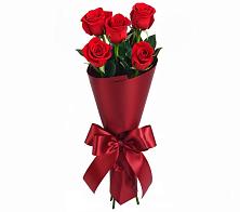 Букет 5 Красных роз Эдлесс Лав в Манушкино