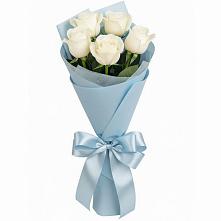 Букет 5 Белых роз Проуд #REPLACE_PRED# Манушкино