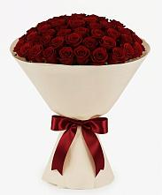 Букет 101 Бордовая роза Блэк Бакарра в Манушкино