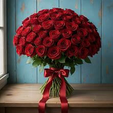 Букет Красные розы Блэк Меджик в Манушкино