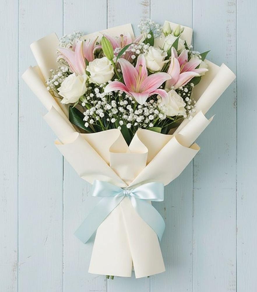 Букет цветов из: Лилии в Манушкино