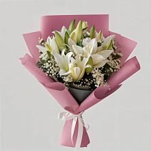 Букет цветов из:  Лилии в Манушкино