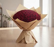 Букет 101 Красная роза в Манушкино