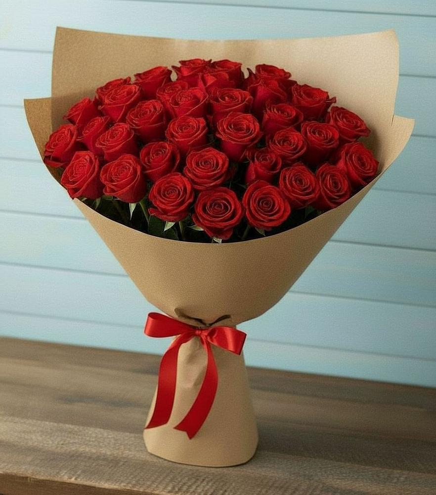 Букет Красные розы Милано в Манушкино