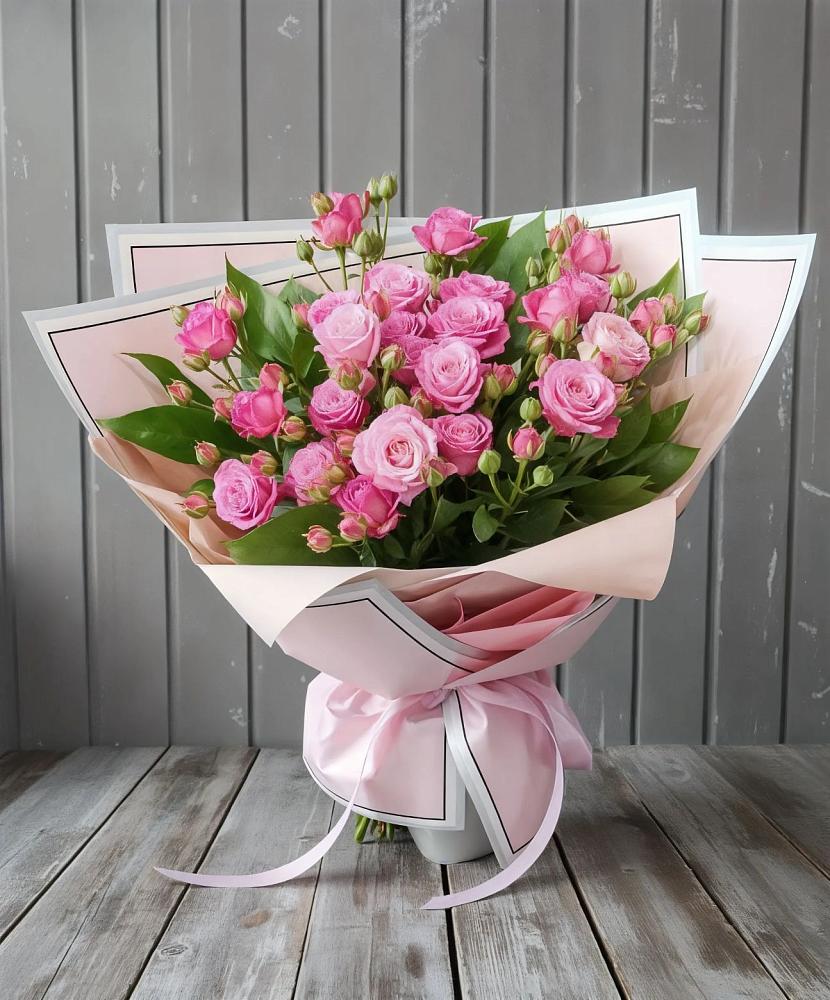 Букет Розовый кустик в Манушкино