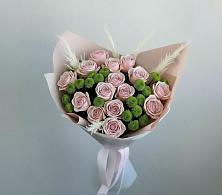 Букет цветов из:  Розы и Хризантемы в Манушкино