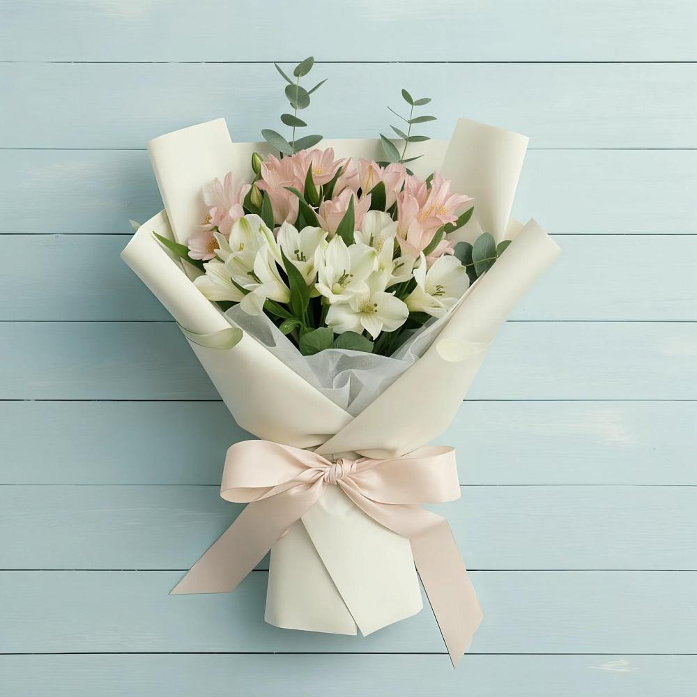 Букет цветов из: Альстромерии в Манушкино