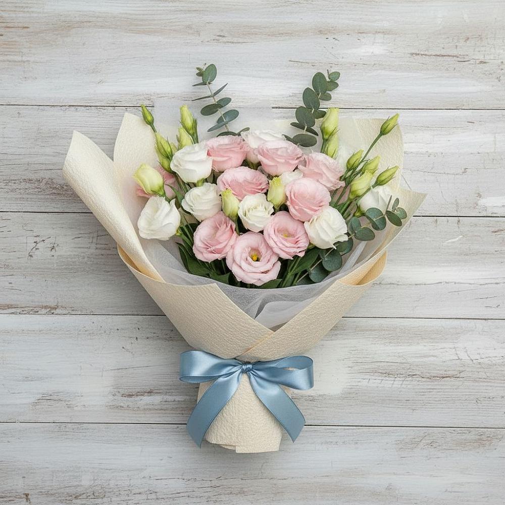 Букет цветов из: Лизиантусы в Манушкино